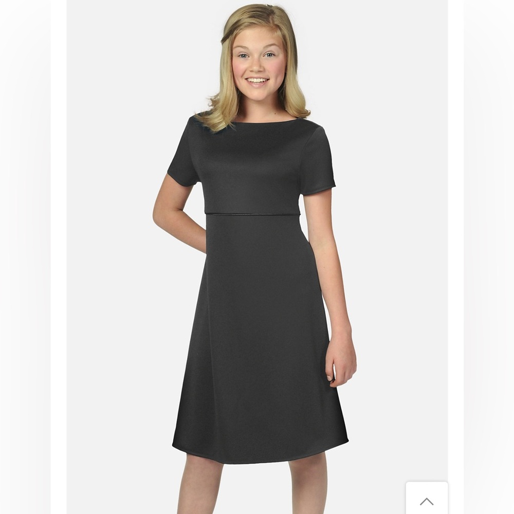 Formal Fashions BLACK KNIT EXPRESS Performance DRESS Style 4915KAA-E Sz 12